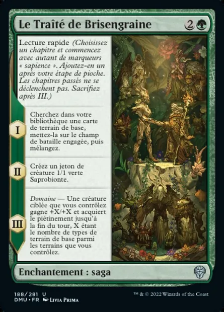 Le Traîté de Brisengraine, carte Magic DMU 188 — extension Dominaria Uni