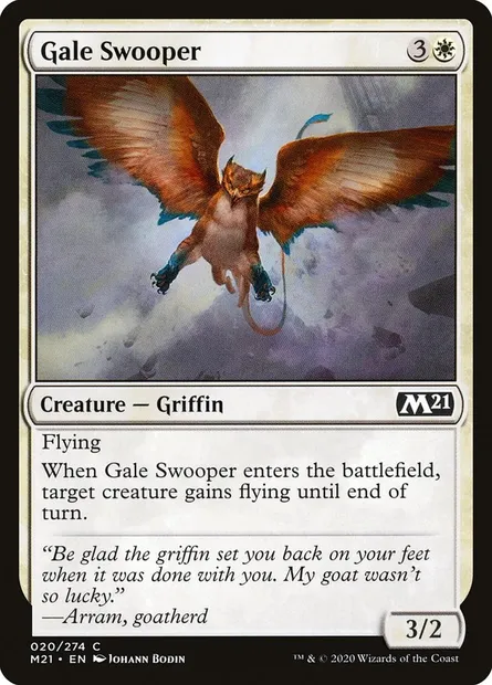 Gale Swooper, Magic card M21 20 — Core Set 2021 set
