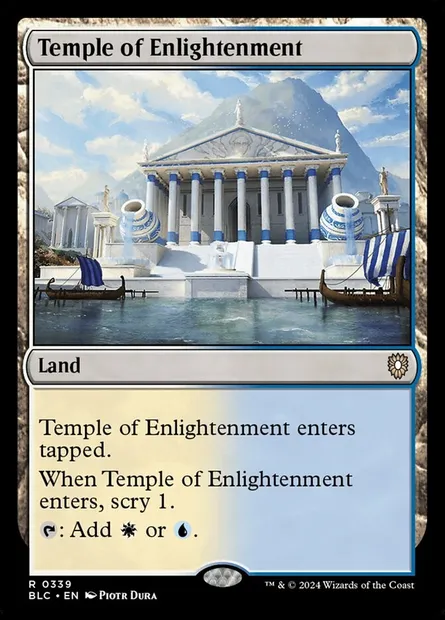 Temple of Enlightenment, Magic card BLC 339 — Bloomburrow Commander set