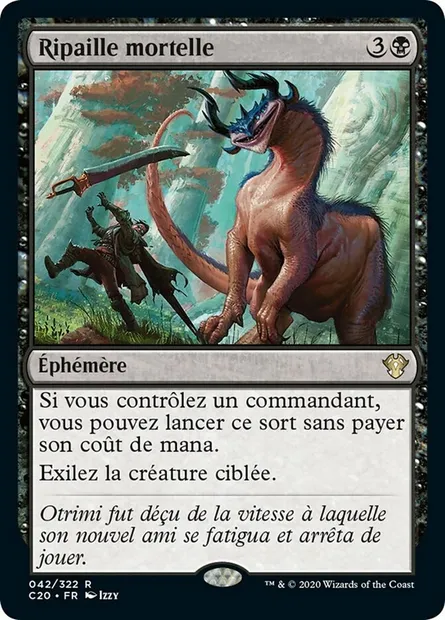 Ripaille mortelle, carte Magic C20 42 — extension Commander 2020