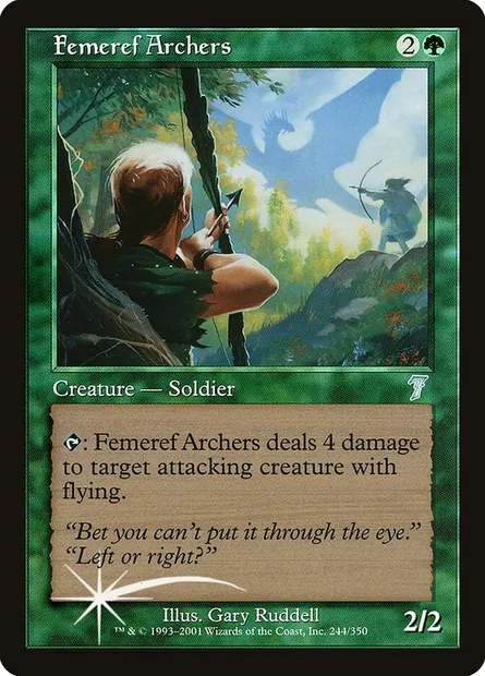 Femeref Archers, Magic card 7ED 244★ — Seventh Edition set