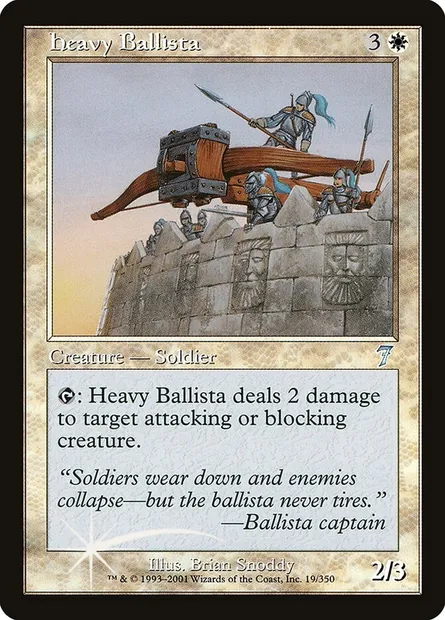Baliste lourde, carte Magic 7ED 19★ — extension Septième Edition