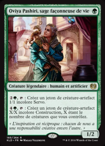 Oviya Pashiri, sage façonneuse de vie, carte Magic KLD 165 — extension Kaladesh