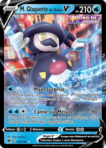 M. Glaquette de Galar V, carte Pokémon ASR 049 — extension Astres Radieux