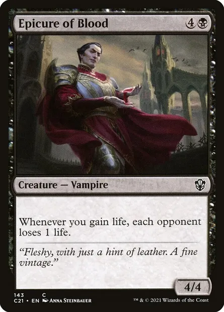 Epicure of Blood, Magic card C21 143 — Commander 2021 set