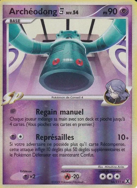 Archéodong 4 Niv. 54, carte Pokémon RR 16 — extension Rivaux Émergeants