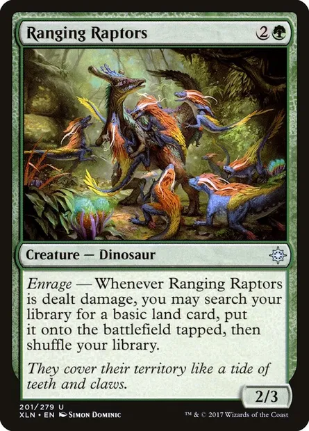 Ranging Raptors, Magic card XLN 201 — Ixalan set