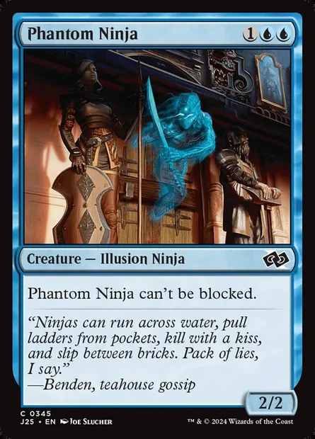 Phantom Ninja, Magic card J25 345 — Foundations Jumpstart set