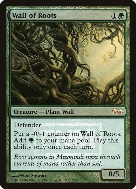 Mur de racines, carte Magic F08 7 — extension Friday Night Magic 2008