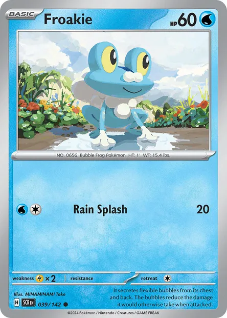 Froakie, Pokémon card SCR 039 — Stellar Crown set