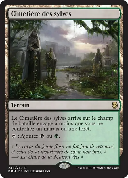 Cimetière des sylves, carte Magic DOM 248 — extension Dominaria