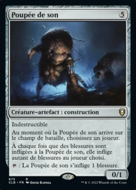 Poupée de son, carte Magic CLB 875 — extension Commander Légendes : la bataille de la Porte de Baldur