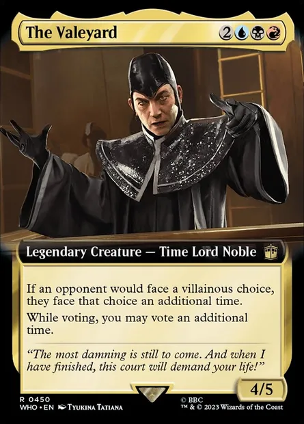 The Valeyard, Magic card WHO 450 — Doctor Who set