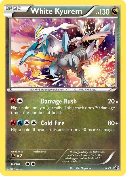 White Kyurem, Pokémon card BW 59 — BW Black Star Promos set