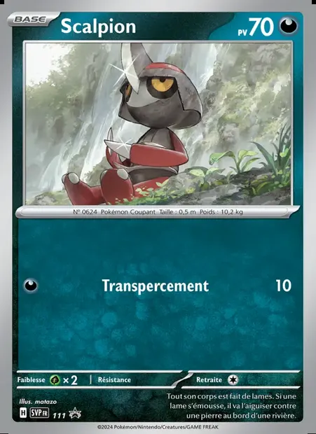 Scalpion, carte Pokémon PR-SV 111 — extension SVP Black Star Promos