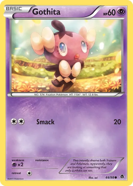 Gothita, Pokémon card EPO 44 — Emerging Powers set