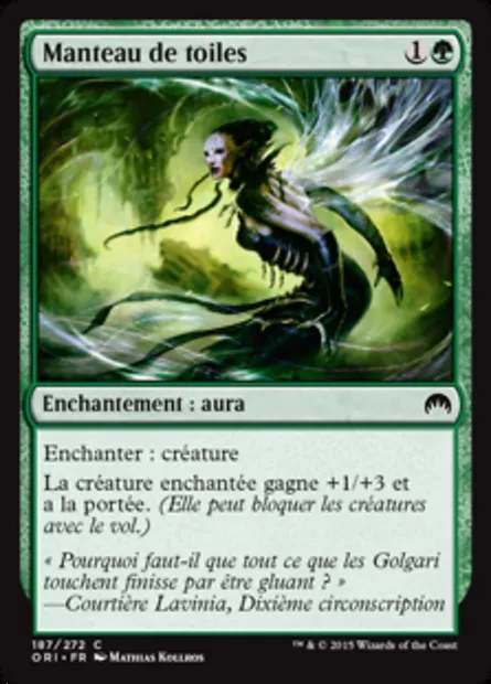 Manteau de toiles, carte Magic ORI 187 — extension Magic Origines