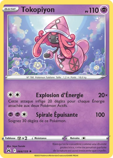 Tokopiyon, carte Pokémon CRZ 064 — extension Zénith Suprême