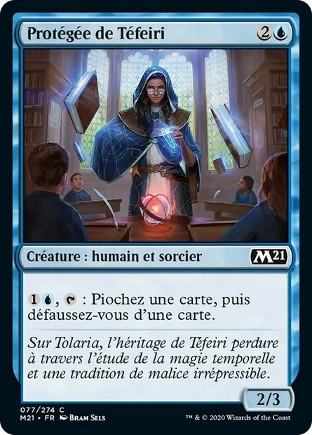 Protégée de Téfeiri, carte Magic M21 77 — extension Core Set 2021