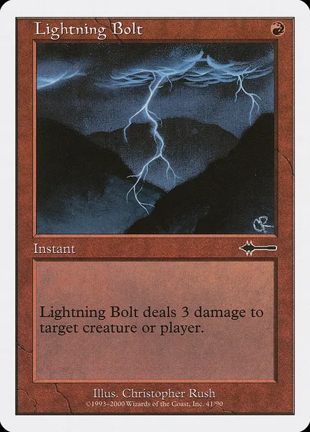 Foudre, carte Magic BTD 41 — extension Beatdown Box Set