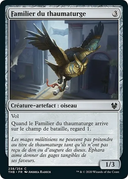 Familier du thaumaturge, carte Magic THB 238 — extension Theros Beyond Death