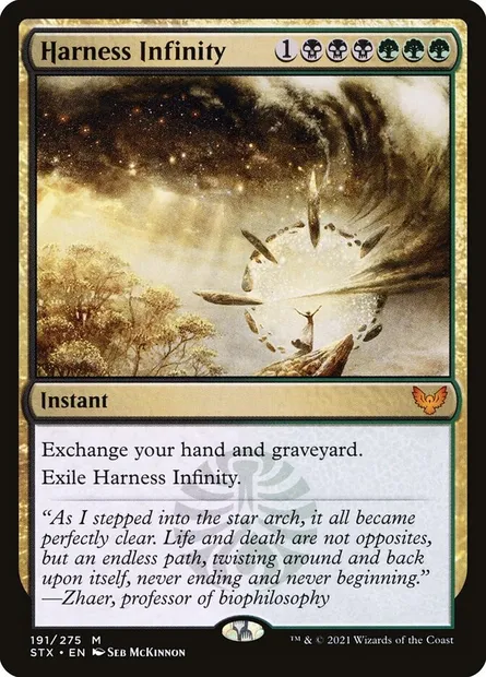 Harness Infinity, Magic card STX 191 — Strixhaven: School of Mages set