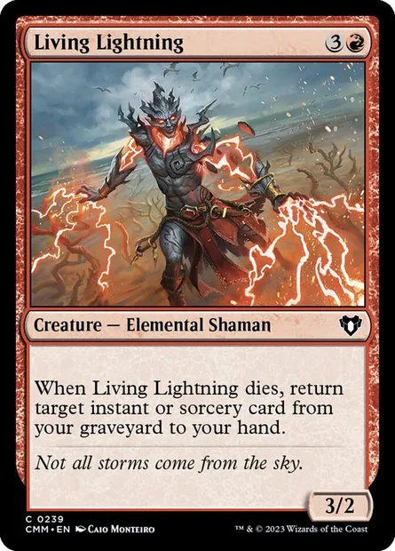 Living Lightning, Magic card CMM 239 — Commander Masters set