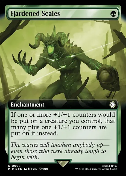Hardened Scales, Magic card PIP 998 — Fallout set