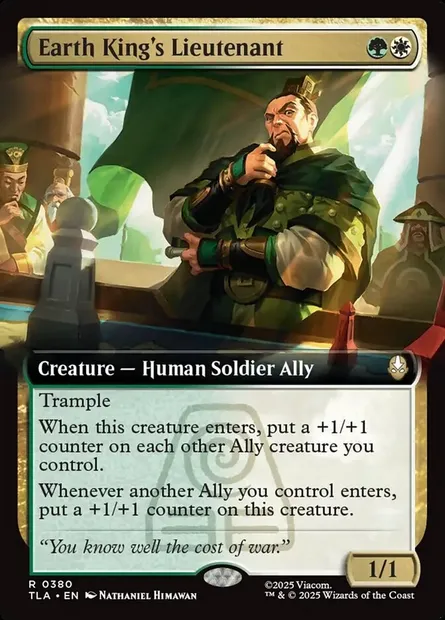 Earth King's Lieutenant, Magic card TLA 380 — Avatar: The Last Airbender set