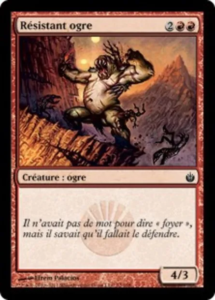 Résistant ogre, carte Magic MBS 72 — extension Mirrodin assiégé