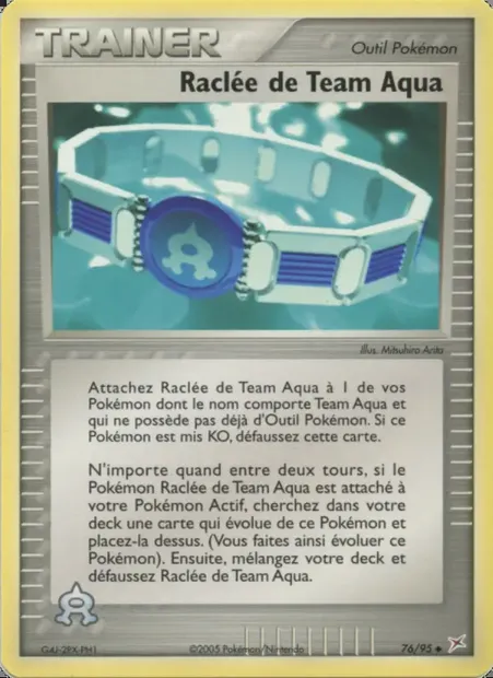 Raclée de Team Aqua, carte Pokémon MA 76 — extension EX Team Magma vs Team Aqua