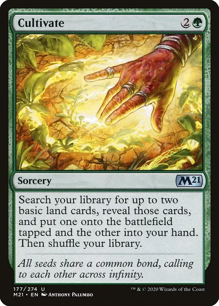 Cultivate, Magic card M21 177 — Core Set 2021 set