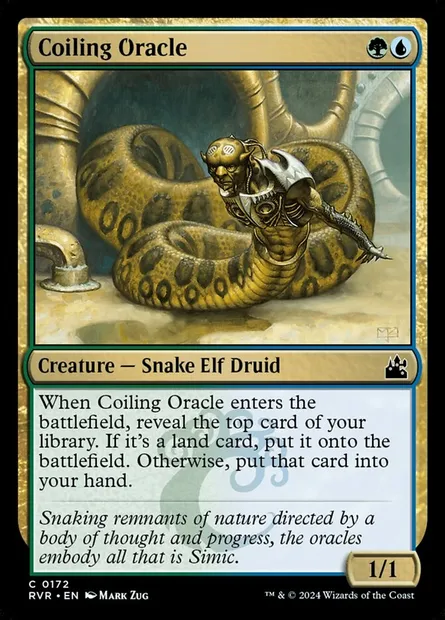 Coiling Oracle, Magic card RVR 172 — Ravnica Remastered set
