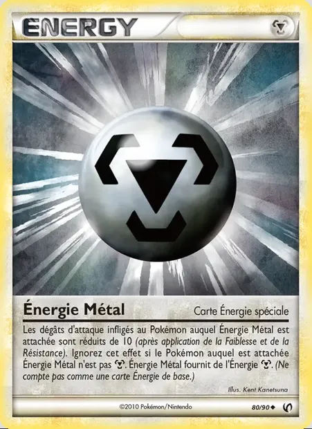 Énergie Métal, carte Pokémon UD 80 — extension Indomptable