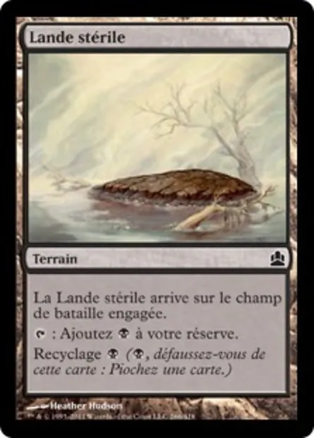 Lande stérile, carte Magic CMD 266 — extension Commander 2011