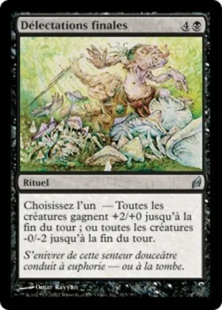 Délectations finales, carte Magic LRW 113 — extension Lorwyn