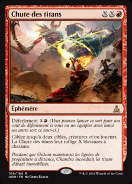 Chute des titans, carte Magic OGW 109 — extension Le serment des Sentinelles