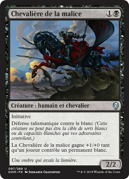 Chevalière de la malice, carte Magic DOM 97 — extension Dominaria
