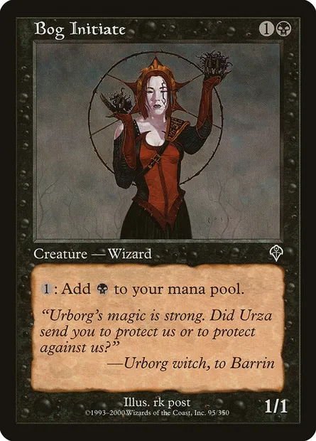 Bog Initiate, Magic card INV 95 — Invasion set