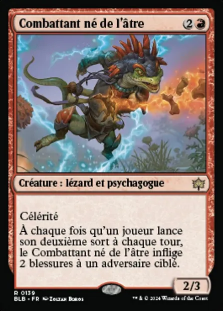 Combattant né de l'âtre, carte Magic BLB 139 — extension Bloomburrow