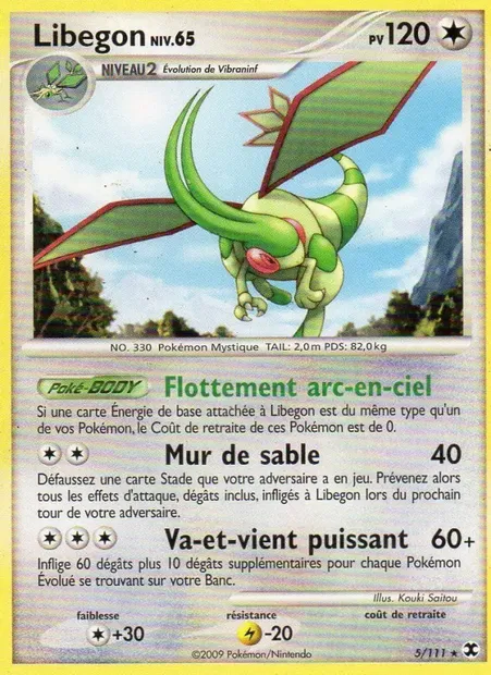 Flygon Niv. 65, carte Pokémon RR 5 — extension Rivaux Émergeants