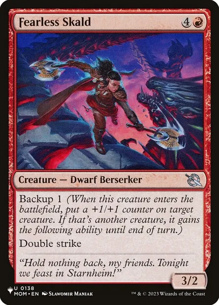 Skald intrépide, carte Magic PLST MOM-138 — extension The List
