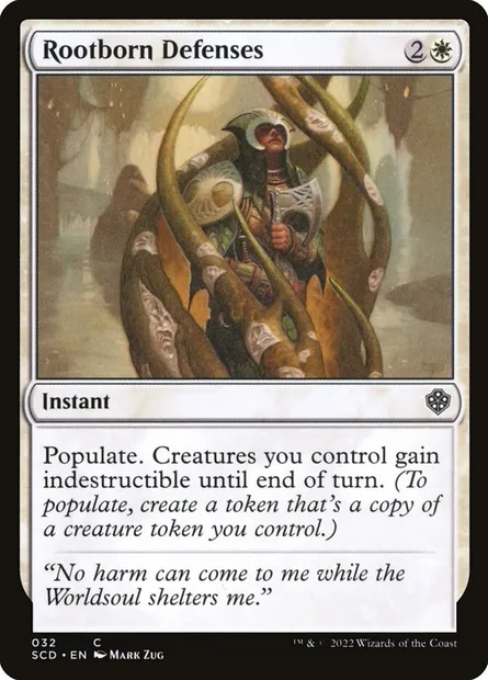 Rootborn Defenses, Magic card SCD 32 — Starter Commander Decks set