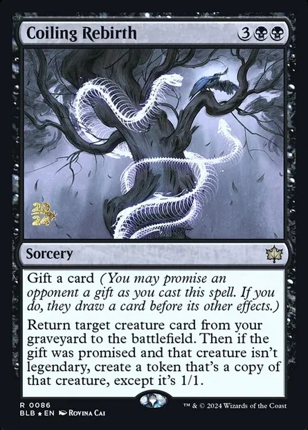 Coiling Rebirth, Magic card PBLB 86s — Bloomburrow Promos set