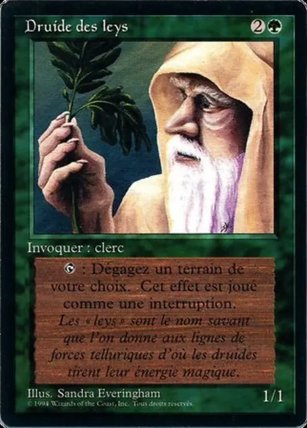 Ley Druid, Magic card FBB 206 — Foreign Black Border set