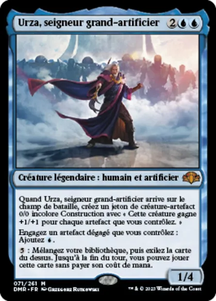 Urza, seigneur grand-artificier, carte Magic DMR 71 — extension Dominaria Remastered