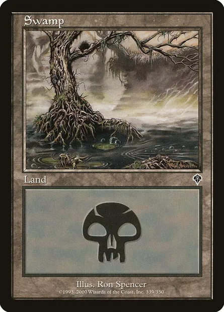 Swamp, Magic card INV 339 — Invasion set