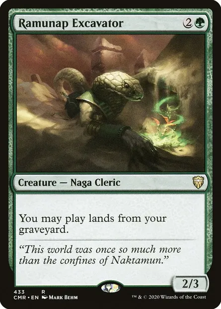 Ramunap Excavator, Magic card CMR 433 — Commander Legends set