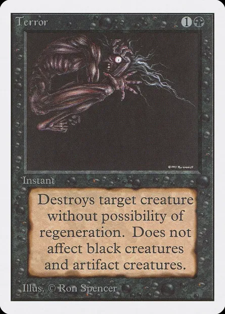 Terror, Magic card 2ED 131 — Unlimited Edition set