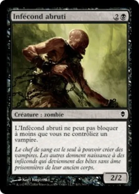 Infécond abruti, carte Magic ZEN 103 — extension Zendikar